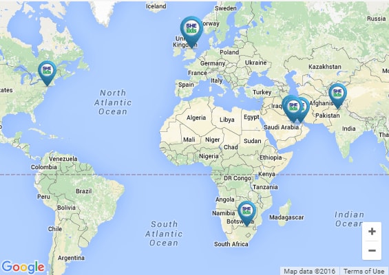 SHEilds Offices Map