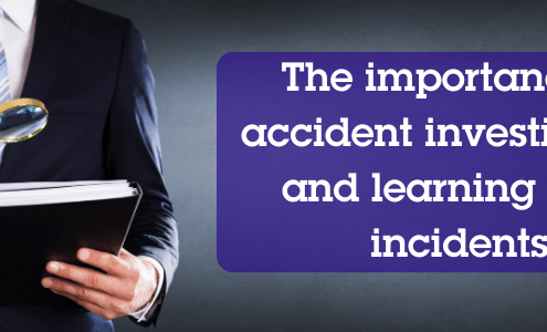 The importance of investigating and learning from accidents