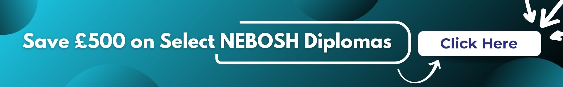 Save £500 on select NEBOSH DIplomas