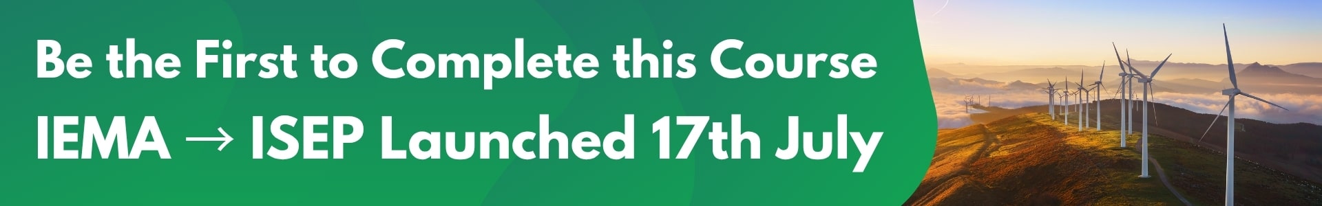 Be the first to complete this new July 2025 ISEP Course!