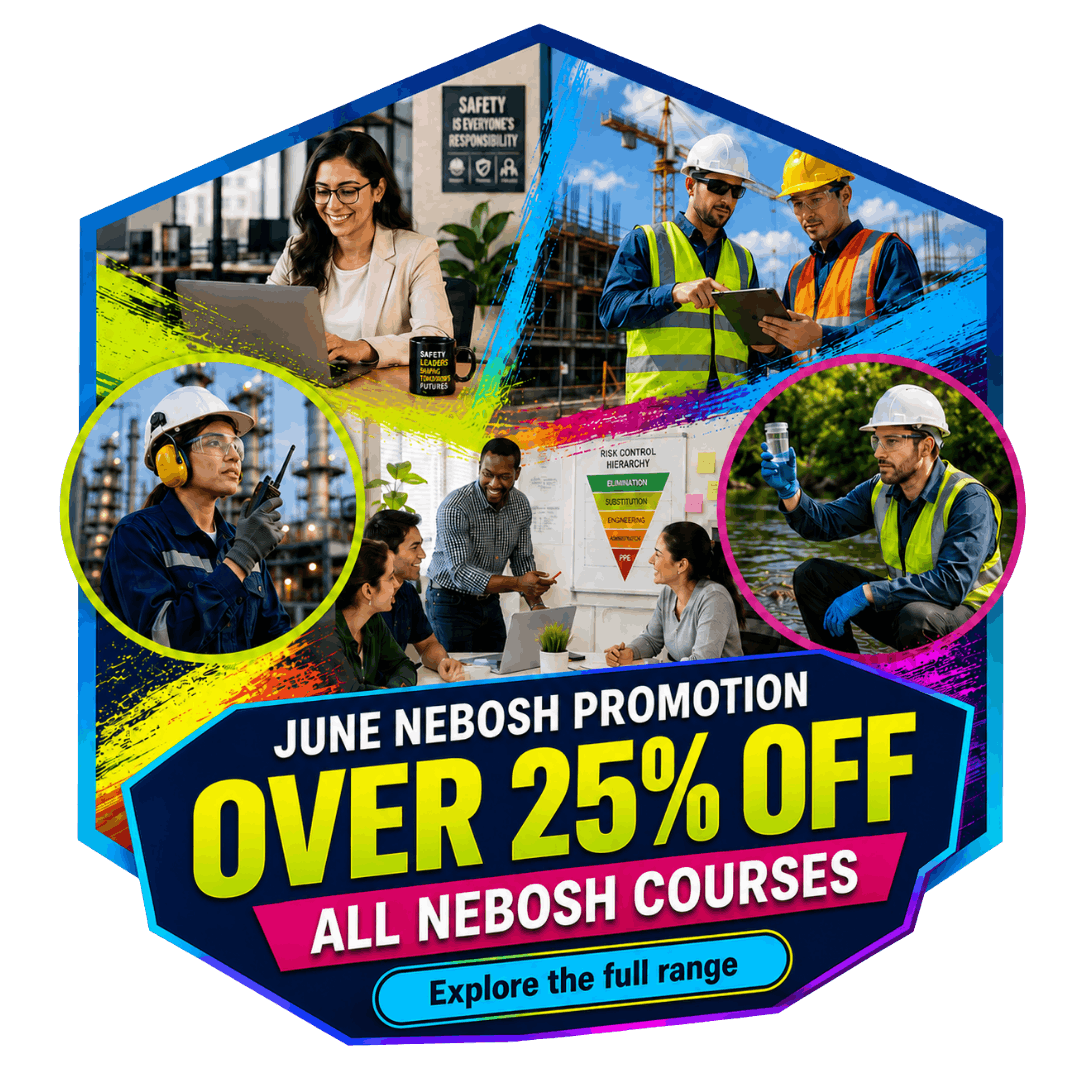 Save 25% off NEBOSH Courses
