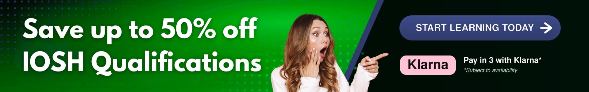 Save up to 50% Off IOSH Qualifications